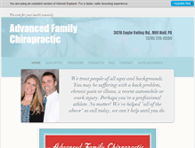 Tablet Screenshot of advancedfamilychiropractic.net